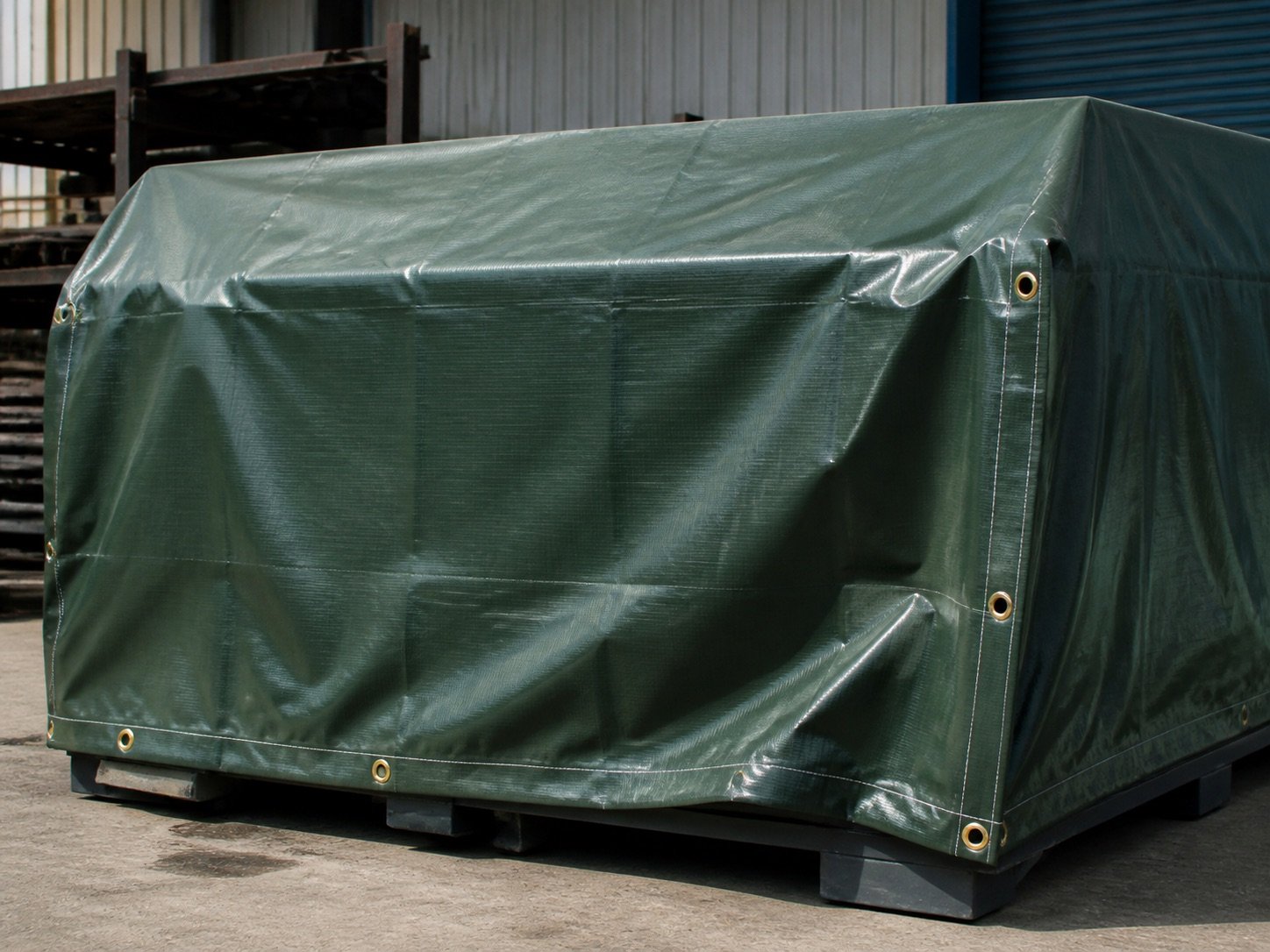 PVC tarpaulin and industrial cover material